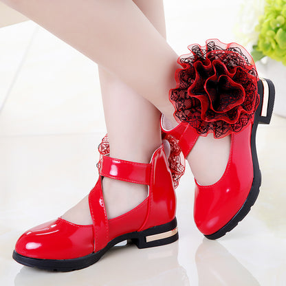 Princess Shoes Soft Sole Student Performance Shoes Little Girl Single Shoes - Hiccupzz