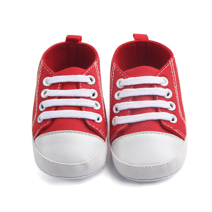 Canvas Classic Sports Sneakers Baby Boys Girls First Walkers Shoes Infant Toddler Soft Sole Anti-slip Baby Shoes - Hiccupzz