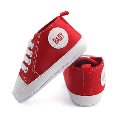 Canvas Classic Sports Sneakers Baby Boys Girls First Walkers Shoes Infant Toddler Soft Sole Anti-slip Baby Shoes - Hiccupzz