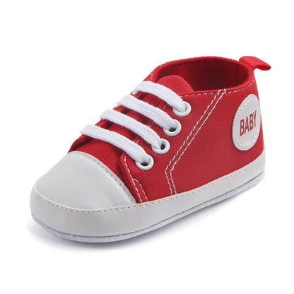 Canvas Classic Sports Sneakers Baby Boys Girls First Walkers Shoes Infant Toddler Soft Sole Anti-slip Baby Shoes - Hiccupzz