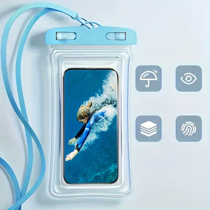 Waterproof Phone Pouch – 3D Design, Clear Dry Bag for 8-Inch Smartphones with Neck Strap - Hiccupzz