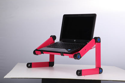 Laptop Table Stand With Adjustable Folding Ergonomic Design Stand - Hiccupzz
