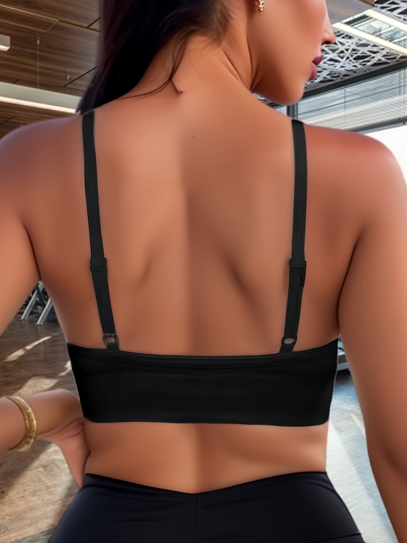 Women's Cut-Out Front High-Elastic Sports Bra