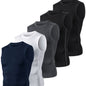 5-Pack Men's Compression Sleeveless Workout Tank Tops for Running & Training - Hiccupzz