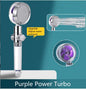 Shower Head Water flow 360 Degrees Rotating With Small Fan ABS Rain High Pressure Spray Nozzle Bathroom Accessories - Hiccupzz