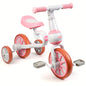 3-in-1 Kids Tricycles for 1-4 Years, Detachable Pedal & Training Wheels, Baby Balance Bike