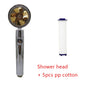 Shower Head Water flow 360 Degrees Rotating With Small Fan ABS Rain High Pressure Spray Nozzle Bathroom Accessories - Hiccupzz