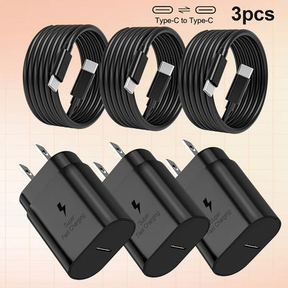 Samsung Fast Charger Type-C Wall Charger with 4ft Cable, Fast Charging for Galaxy S23 Ultra/S23+/S23/S22 Ultra/S22+/S22/S21 Ultra/S20 Ultra/Note 20/Note 10/Z Fold 3
