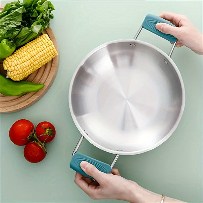 1/2 Pair Silicone Anti-Scald Pot Handle Covers - Non-Slip Heat Insulation Kitchen Accessories