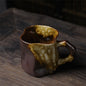 Vintage Japanese Ceramic Mug - Irregular High-Aesthetic Coarse Water Cup