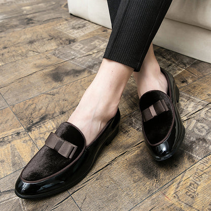 Large Size Men's Leather Shoes Pointed Toe Business Formal Wear Trend - Hiccupzz