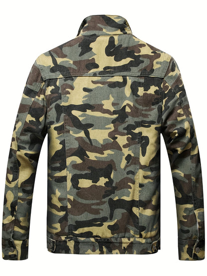 Men's Fleece Lined Denim Jacket Casual Winter Warm Button Down Trucker Jacket Coat with Pockets - Hiccupzz