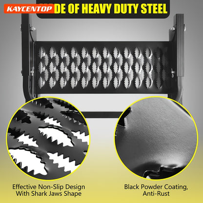 Folding Tire Step Portable Wheel Step Adjustable Height And Width Non-Slip For Truck SUV Pickup Max 350 Pounds - Hiccupzz