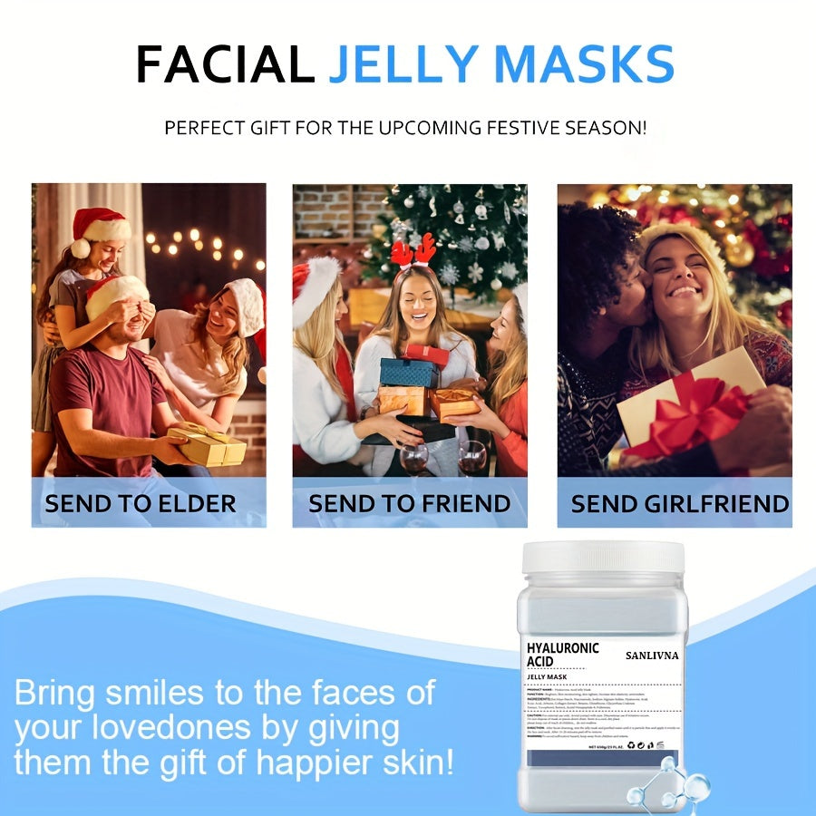 "Fragrance-Free" 23Oz Hyaluronic Acid Jelly Mask - Skin Tightening Gel