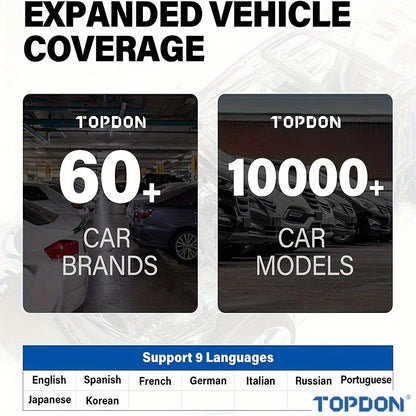 TOPDON AD500 Diagnostic Scan Tool with Reset Functions & AutoVIN, Lifetime Updates - Hiccupzz