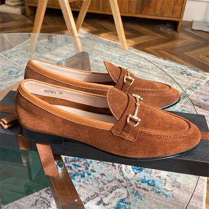 Soft Structure Suede Horsebit Slip On Shoes For Men - Hiccupzz