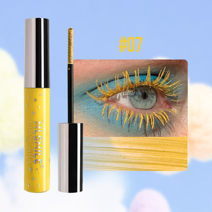 Pearlescent Color Mascara: Thin, Glittering, Waterproof & Smudge-Proof
