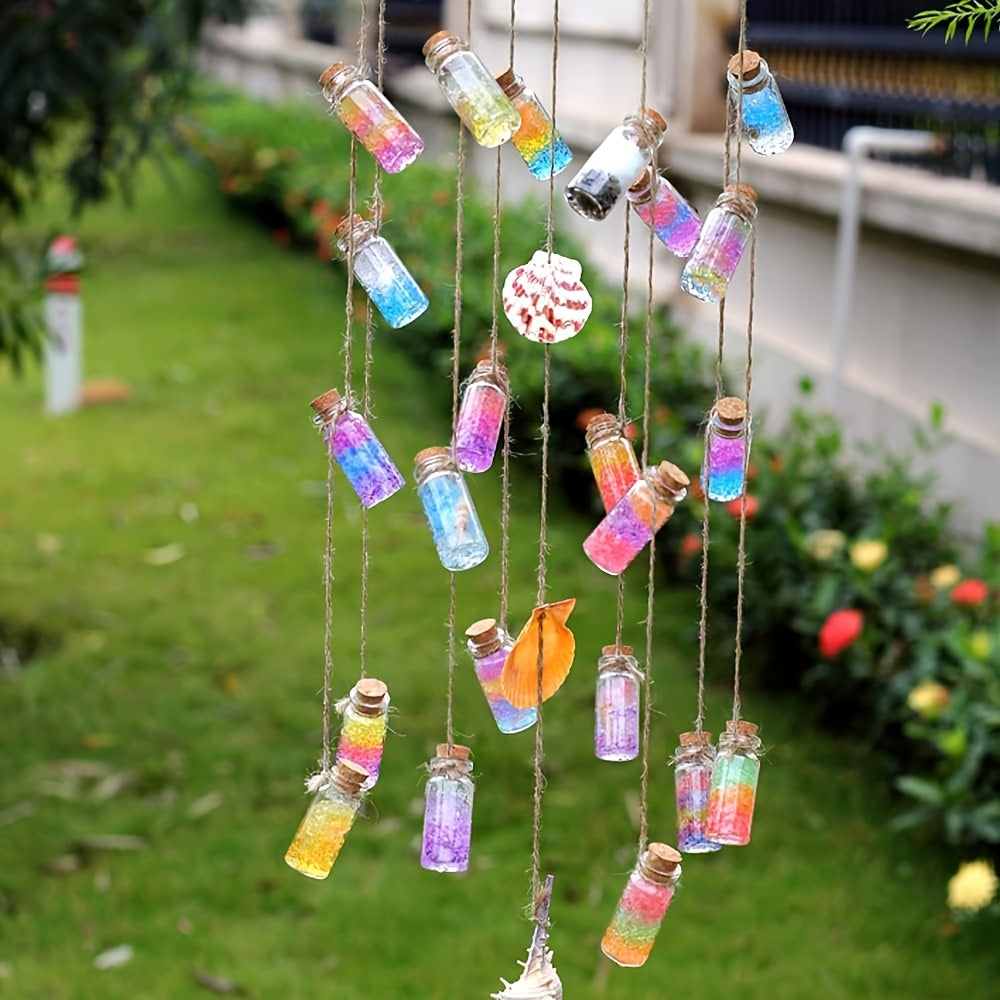 Mini botellas de vidrio con tapón de corcho: ideales para manualidades, bricolaje y regalos de fiesta (0,51 x 0,71 pulgadas)