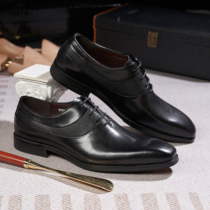 Pointed Toe Business Formal Wear Leather Shoes - Hiccupzz
