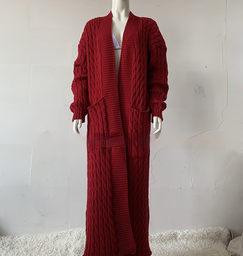 Women's Long Knit Sweater Coat