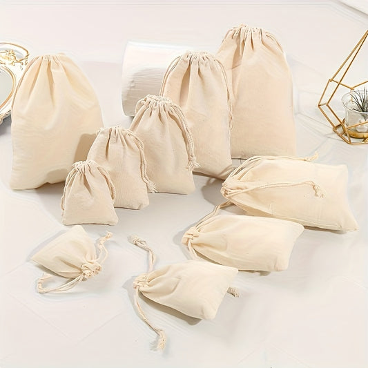 Canvas Drawstring Pouch: Versatile Storage for Jewelry, Party Favors, and Wedding Decorations