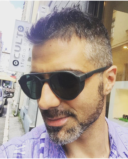 Frosted Sunglasses Retro Double Beam Sunglasses - Hiccupzz