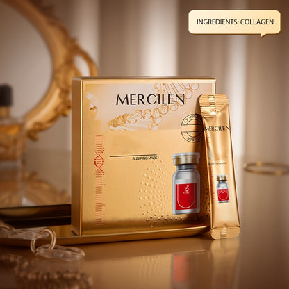 Type 3 Collagen Sleep Mask Moisturizing Skin Care Set, Tighten Skin, Moisturizing And Improving Dark Skin 0.14oz*20pcs Travel Essential - Hiccupzz