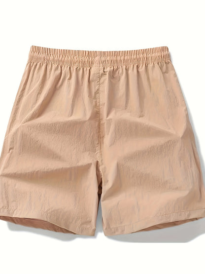 Men's Casual Loose Fit Active Shorts, Chic Letter Print Sports Shorts For Summer - Hiccupzz