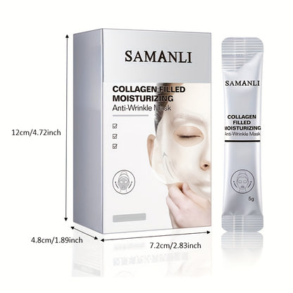 Anti-Aging Collagen Mask 5g x 20pcs - Deep Nourishment, Firming, Wrinkle Smoothing - Hiccupzz