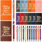 24 Pcs Inspirational Gift Journals With Ballpoint Pen A6 Leather Journal Notebook Bulk For Employee Appreciation Gift Coworker Teacher Nurse Business Work School (Awesome) - Hiccupzz