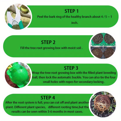 10/20 Pcs Tree Root Growing Boxes, High Pressure Plant Propagation Grafting Balls, Air Layering Pods for Plant Cutting Seedlings