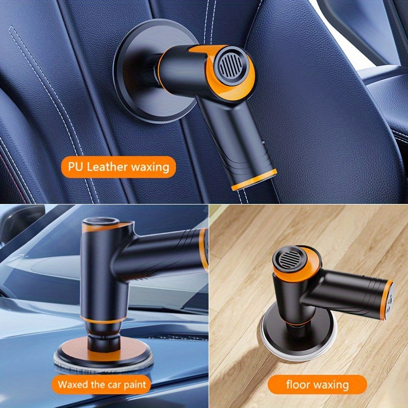 100W Wireless Rechargeable Car Waxing Machine - Small Polisher for Locomotive, Scratch Repair & Multifunctional Portable Polishing