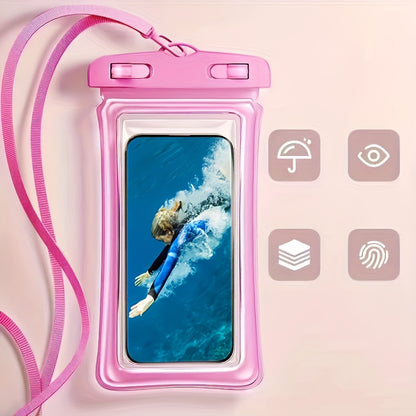 Waterproof Phone Pouch – 3D Design, Clear Dry Bag for 8-Inch Smartphones with Neck Strap - Hiccupzz