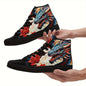 Men's Dragon Pattern High Top Skateboard Shoes - Non-Slip, Durable Lace-Up Sneakers - Hiccupzz