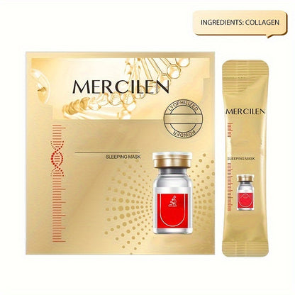 Type 3 Collagen Sleep Mask Moisturizing Skin Care Set, Tighten Skin, Moisturizing And Improving Dark Skin 0.14oz*20pcs Travel Essential - Hiccupzz