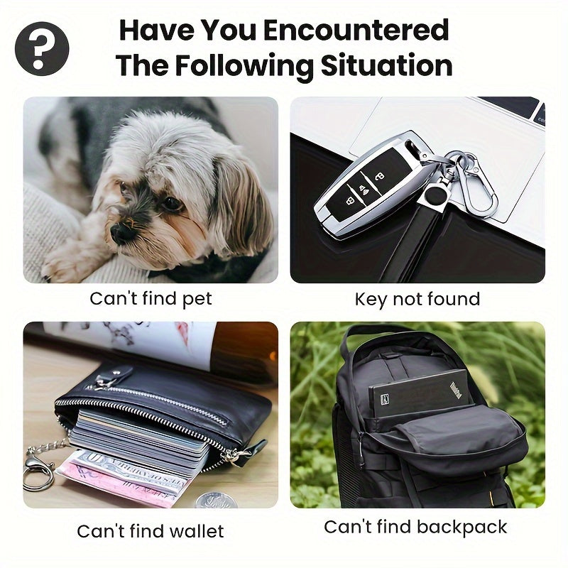 2-4 Pcs, Smart GPS Tracker Mini Tag For IOS Find My APP ITag Anti Lost Reminder Device Locator Car Key Pet Finder