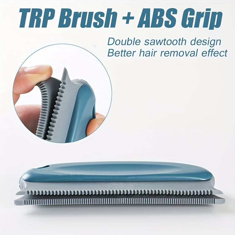 1pc Multifunctional Dog Hair Removal Brush – Soft TPR Undercoat Slicker Brush for Couch, Carpet, Car Seats, and Bedding