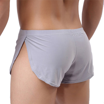 Men's Silky Round Edge Sports Boxers Home Shorts Three-point Pants - Hiccupzz