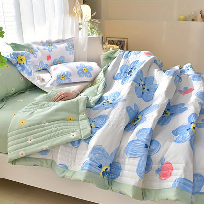 3 Pcs Skin-friendly Summer Cooling Quilt Set, Soft And Comfortable Quilt For All Seasons - Hiccupzz
