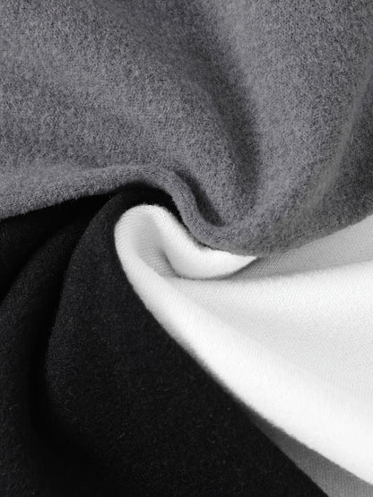 9 Pcs girls' velvet thermal leggings set, solid color, high stretch, comfortable warm pants - Hiccupzz