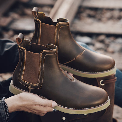 Men's Casual British Style Chelsea Dr Martens Boots - Hiccupzz