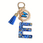 Blue Butterfly Alphabet Initial Keychain - Cute Resin Charm for Bags and Daily Use - Hiccupzz
