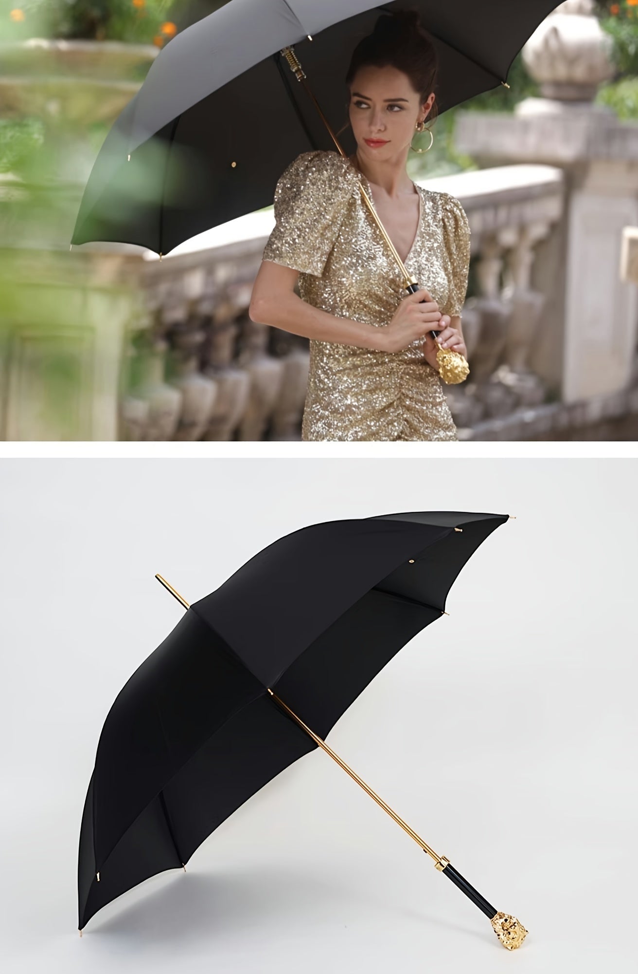 Premium British Style Long Handle Umbrella - Waterproof