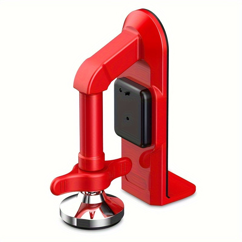 Portable Anti-Theft Alarm Door Stopper - Red