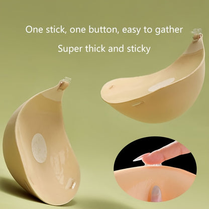Strapless Reusable Breast Pasties - Invisible Self-Adhesive Nipple Covers for Women's Lingerie & Underwear - Comfortable and Discreet Solution for Lift and Coverage - Hiccupzz