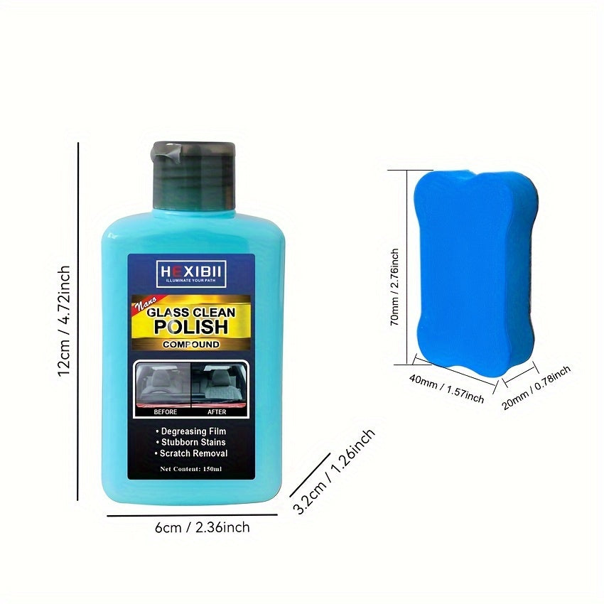 150ml Car Glass Oil Film Remover & Cleaner, Automotive Glass Spray