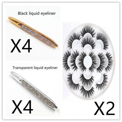 False Eyelashes Self-adhesive Eyeliner Multicolor - Hiccupzz