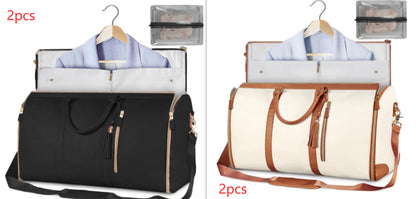 Large-Capacity Waterproof Travel Duffle Bag for Women – Foldable Clothes Tote