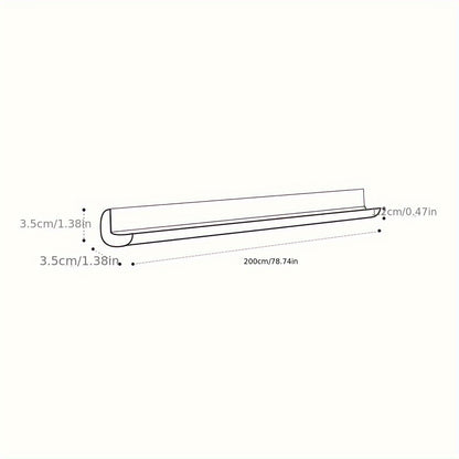 2-Meter L-Shaped Anti-Collision Strip - Back Adhesive Table Corner Protector