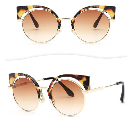 Fashion vintage metal frame sunglasses - Hiccupzz
